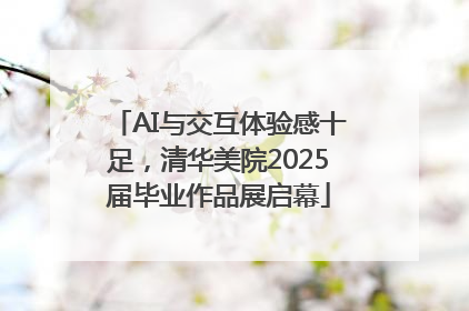 AI与交互体验感十足，清华美院2025届毕业作品展启幕