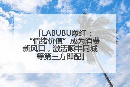 LABUBU爆红：“情绪价值”成为消费新风口，激活顺丰同城等第三方即配